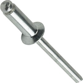 Aluminum Pop Rivets 5/32" x 3/8" Flat Countersunk Head Blind 5-6 Gap .313" - .375" Quantity 100 By Fastenere