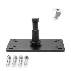 PHOCUS Photography 2" Baby Pin Wall Plate Ceiling Mount, Heavy Duty Wall Plate with 5/8" Baby Pin for Studio Lights, Softboxes, and Lighting Equipment (2" Baby Pin)