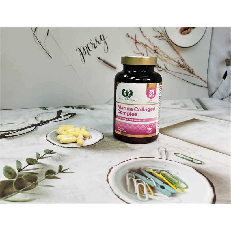 Marine Collagen Complex – 120 Hydrolyzed Fish Collagen Capsules –