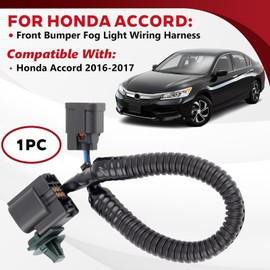 Svicari Front Bumper Fog Light Wiring Harness Connector Fit for Honda Accord 2016-2017