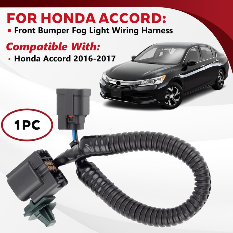 Svicari Front Bumper Fog Light Wiring Harness Connector Fit for
