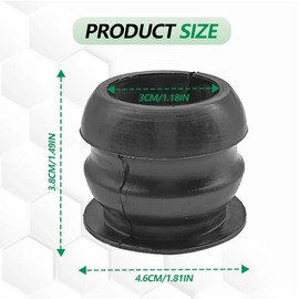 ZOKYUYS Upper Steering Stem Shaft Bushing, Replacement for Honda TRX90 TRX200 TRX300 FourTrax 300 TRX350 Rancher TRX400 Foreman TRX450 TRX500, 53221-HC4-000 53221-HC4-004