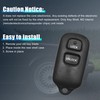Sourcing Map 3 Bottem Remote Control Entry Key Fob Cover