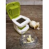 RSVP International Garlic Clove Cube Press Tool, Green/White | BPA-Free