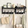 Evermagin 29" Coat Rack Wall Mount with Shelf, 4 in