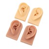 Display Silicone Ear Model, 3D Silicone Ear Model Reusable Soft