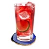 Blue Agate Coasters for Drinks - Set of 4 -