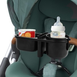 Stroller Snack Tray, 3 in 1 Stroller Snack Tray including Cup Holder, Snack Tray and Phone Holder Universal Stroller Snack Tray Attachment for Stroller, Wheelchair, Baby Walker