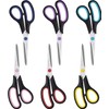 Scissors Set of 6-Pack 8 Scissors All Purpose Comfort-Grip Handles