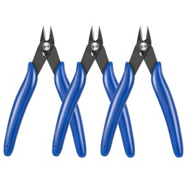 FANTESI 3 Pieces Small Side Cutters, Electronic Wire Cutters, Angled Precision Pliers, Mini Side Cutters for Model Making, Fine Wires, Electronics, Jewellery