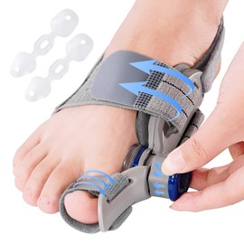 IvyWorkshop Bunion Corrector for Women & Men,Treatmedy Bunion Fix,Adjustable Toe Straightener - Orthopedic Bunion Splint for Big Toe Alignment, Hallux Valgus Correction, Left/Right Feet Relief