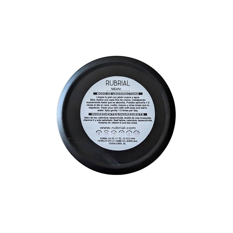 Crema de Sebo de Res Premium Rubrial 80 Ml