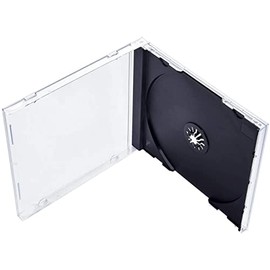 StarTechDeals Standard 10.4mm Single CD Jewel Case (Black, 10pcs)
