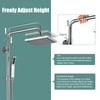 Polish Chrome Exposed Shower System 2 Functional Bathroom Shower Set