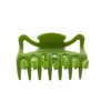 Pack of 2 Approx. 6 cm Long Hair Claw in Apple Green – Made