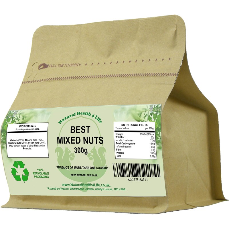 Natural Health 4 Life Best Mixed Whole Nuts (4 Nuts,