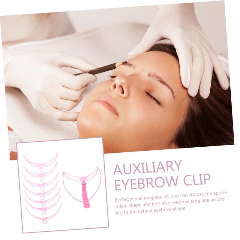 DOITOOL Eyebrow Stencils Set 8 Styles Replaceable Plastic Templates Easy