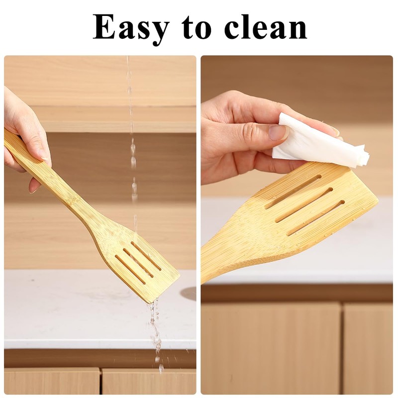 Berglander Wooden Kitchen Utensils Set 6 Pcs, Cooking Utensil Sets，
