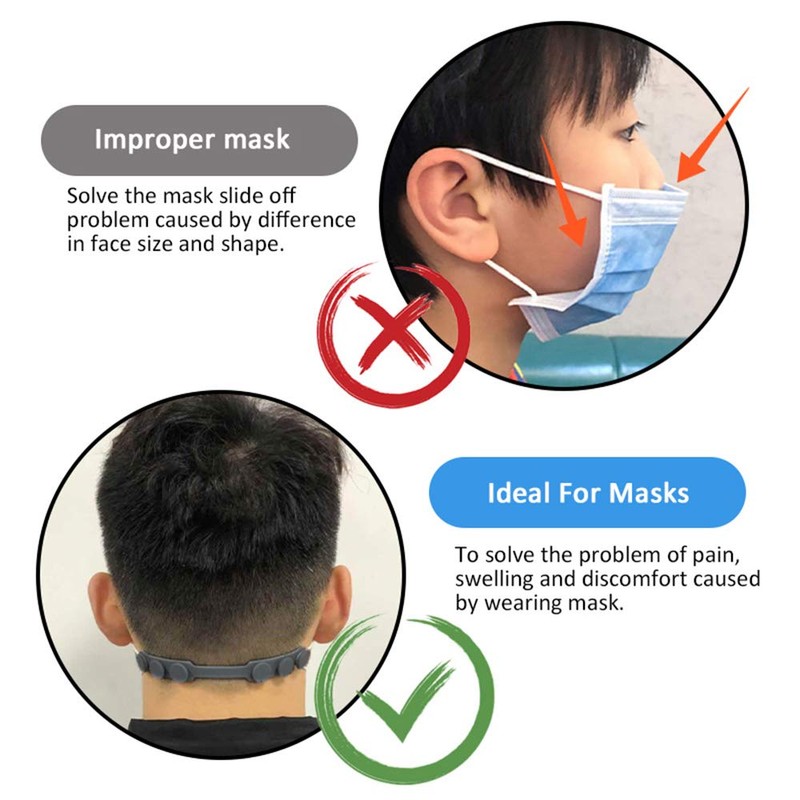 Mask Strap Extender,Anti-Tightening Mask Holder Hook Ear Strap 2020 Update