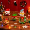 Yee hfafa 4 Pack Santa Claus Design Building Blocks Set,