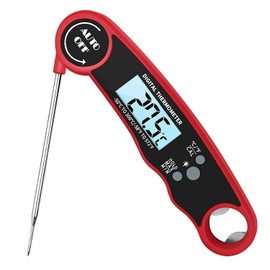 wanijaning Meat Thermometer Digital, Instant Read Food Thermometer for Grilling and Cooking, Waterproof Kitchen Probe with Backlight for Home, Outdoor Grilling and BBQ