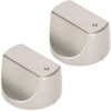 2 x Cooker Oven Hob Control Knob Switch Dial for