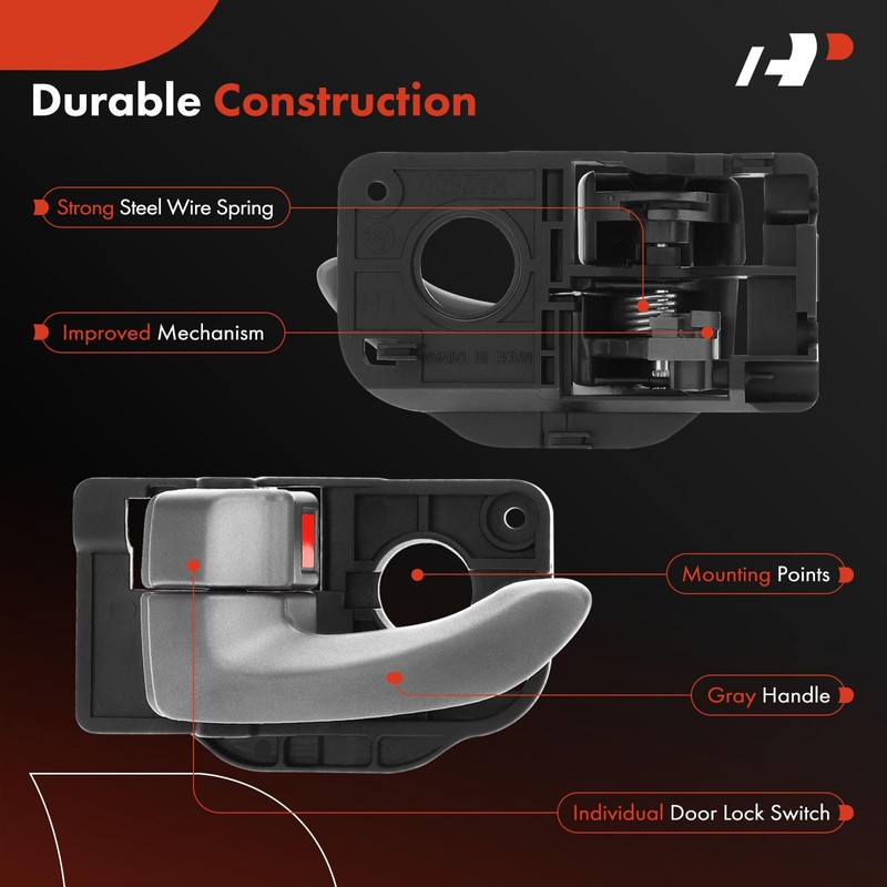 A-Premium Front or Rear Driver Side Interior Door Handle Compatible