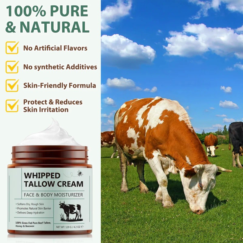 Crema Sebo Bovino Manteca De Vaca Beef Tallow Bálsamo Res