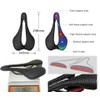 HLIYA 3D Print Carbon Bicycle Saddle Light/Soft/Breathable/Waterproof, Universal Seat Pad