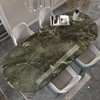 31.5"x354" Extra Wide Marble Contact Paper for Countertops Dark Green