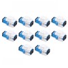 Generic 10-Pack SC/UPC Fiber Optic Coupler Keystone Jack Modular for