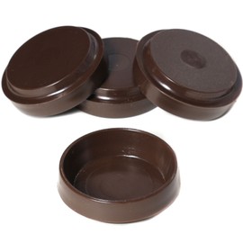 4X Brown Castor Cups 50mm Large Chair/Sofa Furniture/Carpet/Floor Protectors Caster Feet