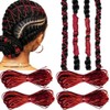 4 Pieces 5M Dreadlock Braids Hair Accessories Braiding Hair Deco