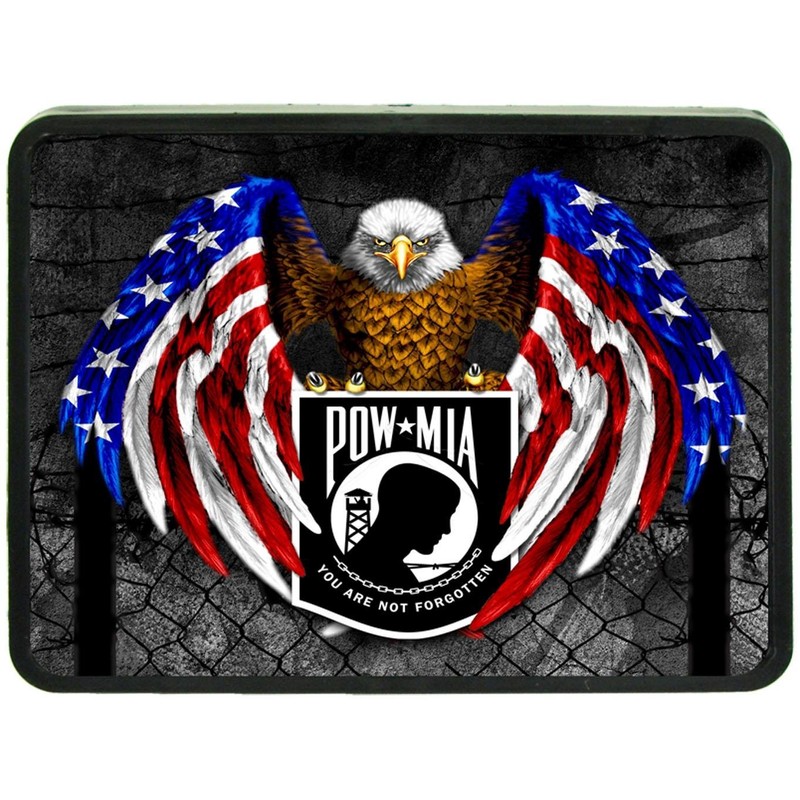 POW MIA Eagle Hitch Cover 2" Receiver from Redeye Laserworks