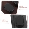 BUGUUYO 2pcs Double Headrest Hooks Suede Car Backseat Storage Organizer