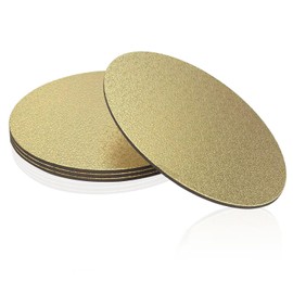 4 Pack 10 Inch Round Cake Boards - Gold, Perfect for Wedding, Birthday, Dessert, Pizza Decorating & Exhibition