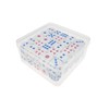 Goodma 17 Pieces Square Empty Mini Clear Plastic Organizer Storage