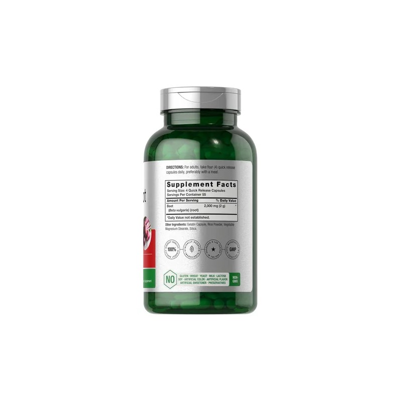 Raíz De Remolacha Para Salud Del Corazón 220 Caps Hecho