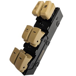 SWITCHDOCTOR Window Master Switch for 2011-2014 Hyundai Sonata (Tan/Beige) (Camel) (202008875, 93570-3Q000 power, control, button)