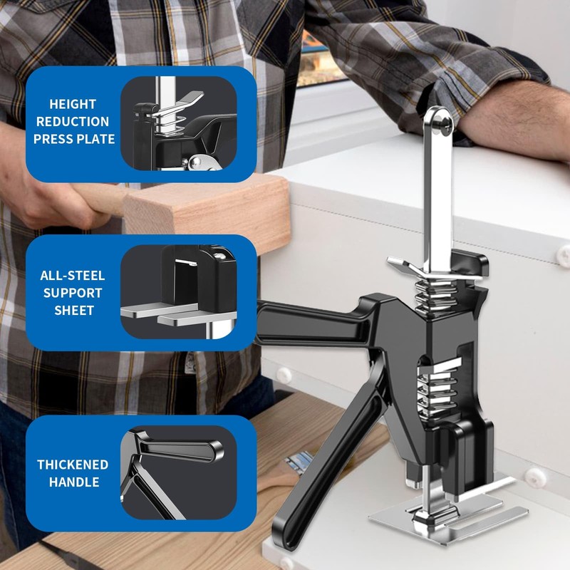 2 PCS Labor Saving Hand Lifting Jack, Multi-Function Height Adjustment