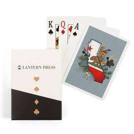 Lantern Press California, State Treasure Trove (52 Playing Cards, Poker Size Card Deck with Jokers)