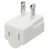 Polarized 2-Prong L Type Adapter, Vertical Right Angled Down Angle