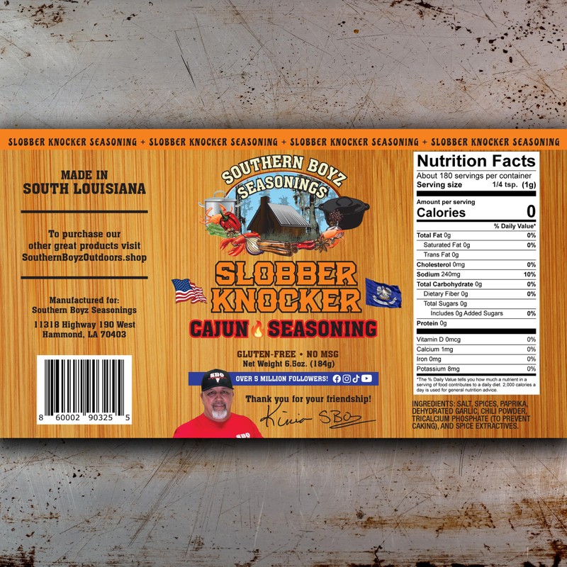 Southern Boyz Slobber Knocker Rub & Seasoning, Gluten-Free