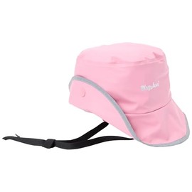 Playshoes Unisex Rain Hat Southwester Rain Hat, pink fleece lining