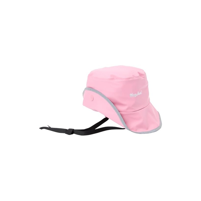 Playshoes Unisex Rain Hat Southwester Rain Hat, pink fleece lining