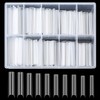 QOOSIKICC Pack of 200 False Nails Tips, Acrylic Artificial Nail