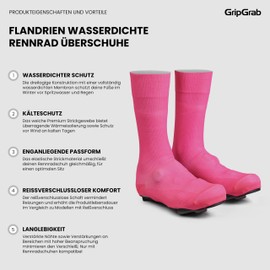 GripGrab Flandrien Waterproof Road Bike Overshoes Knitted Aero Rain Cover Cycling Oversocks Knitted Cover Socks