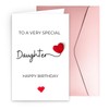 JYfeel Happy Birthday Card for Daughter from Mom Parents -
