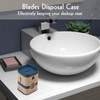 4 Pack Detachable Razor Blade Disposal Container for Used Safety