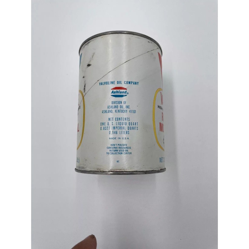 VINTAGE VALVOLINE HIGH PERFORMANCE RACING MOTOR OIL SAE 50 1